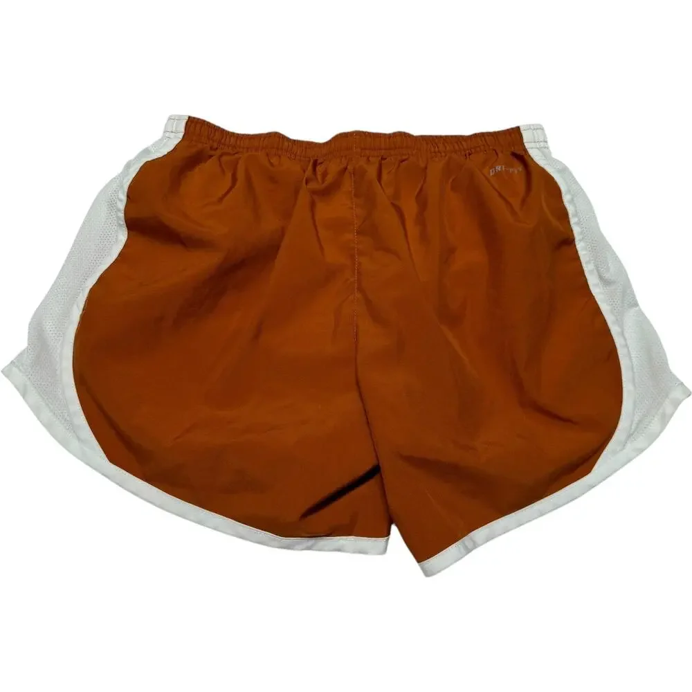 Nike Dri-Fit Lined Running Shorts Burnt Orange White XL